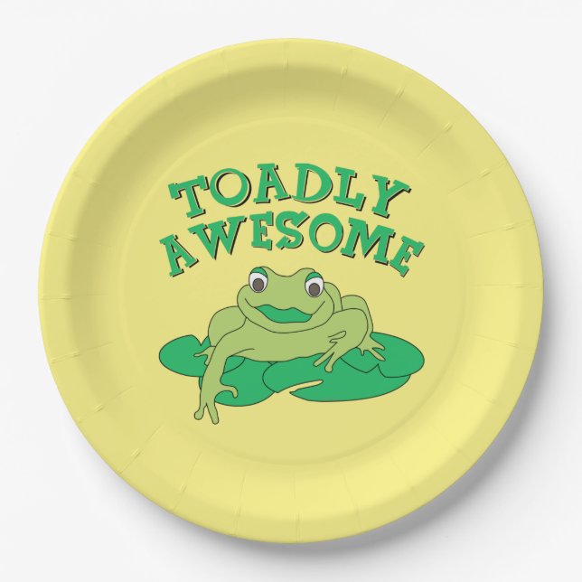 Plato De Papel TOADly Awesome (Anverso)
