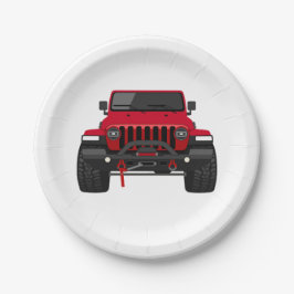 Plato De Papel Toby el rojo
