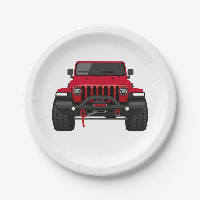 Plato De Papel Toby el rojo (Anverso)