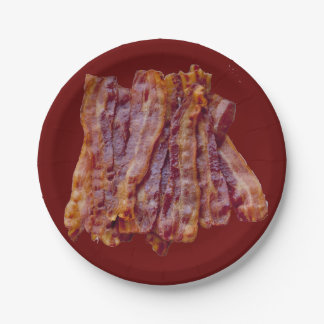 Plato De Papel Tocino frito