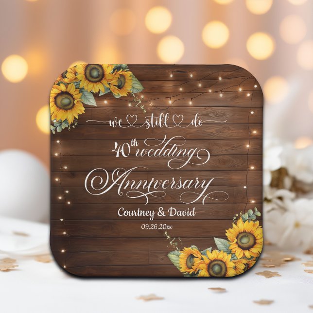 Plato De Papel Todavía hacemos 40° Aniversario Boda (Subido por el creador)