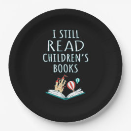 Plato De Papel Todavía leo libros para niños II