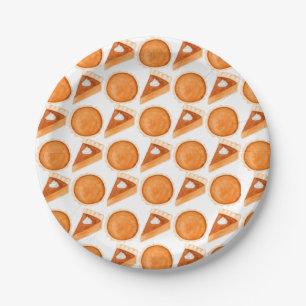 Plato De Papel Todo sobre el surco de calabaza
