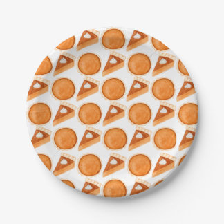 Plato De Papel Todo sobre el surco de calabaza