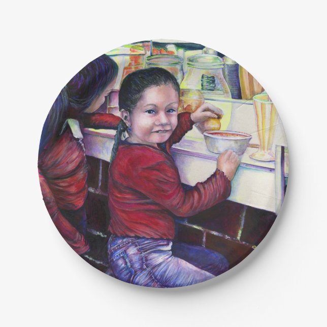 Plato De Papel Todos los buenos Chicas tienen helado (Anverso)