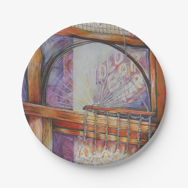 Plato De Papel Todos Somos Meses Volando A La Misma Luz. (Anverso)