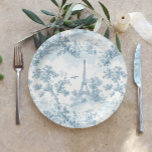 Plato De Papel Toile de Jouy Parisino Vintage Ducha bebé<br><div class="desc">Toile de Jouy Parisino Vintage Baby Ducha Placas de papel para guardar los productos disponibles.</div>