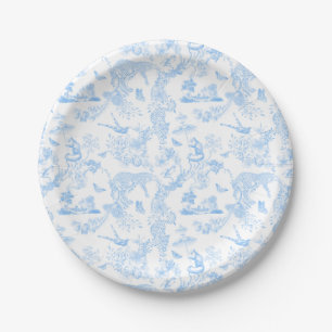 Plato De Papel Toile Preppy Jungle Chinoiserie