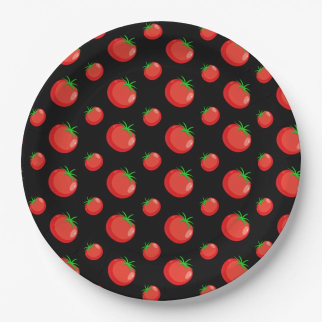 Plato De Papel Tomaat (Anverso)
