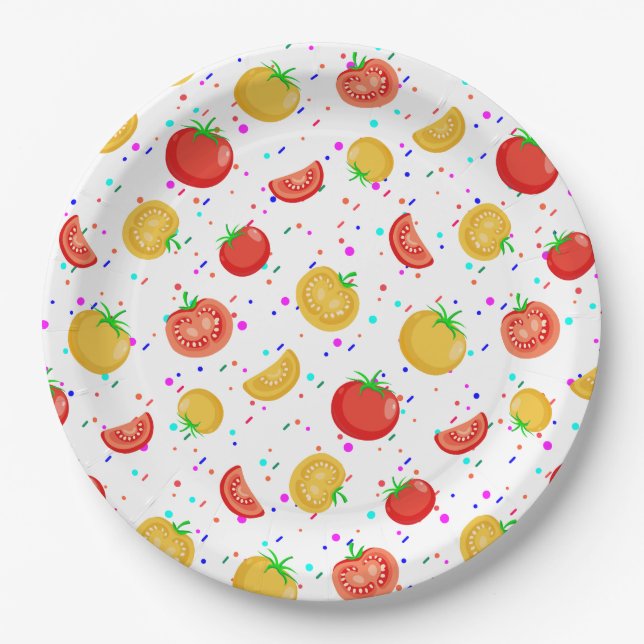 Plato De Papel Tomaatti (Anverso)