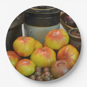 Plato De Papel Tomate de cosecha