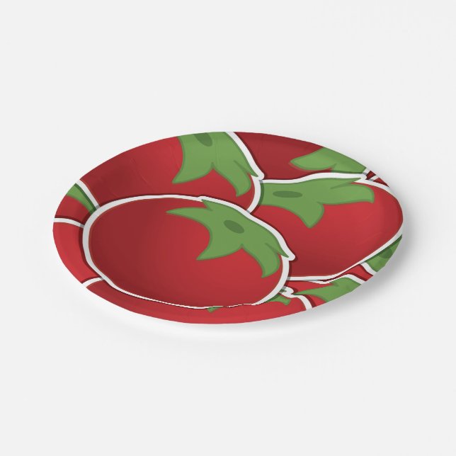 Plato De Papel Tomate fundido (Angular)
