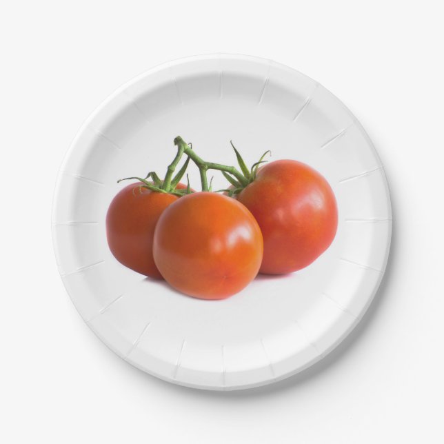 Plato De Papel Tomates (Anverso)