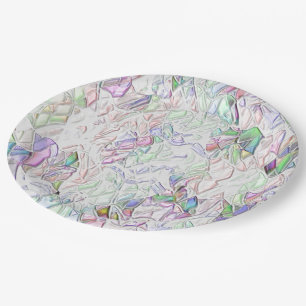 Plato De Papel Tons pérola ou peças coloridas ao creme