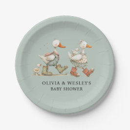 Plato De Papel Tonta Gansa 2do Baby Baby Shower