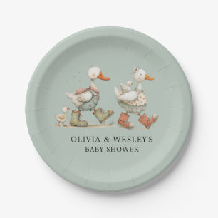 Plato De Papel Tonta Gansa 2do Baby Baby Shower