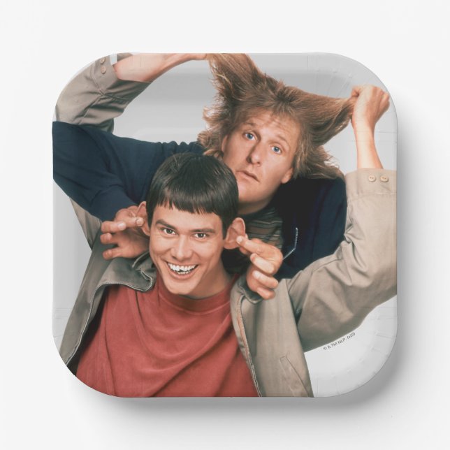 Plato De Papel Tonto y tonto | Lloyd y Harry (Anverso)