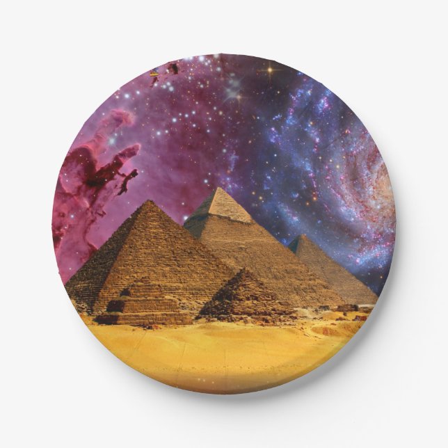 Plato De Papel tormenta cósmica sobre egipto (Anverso)