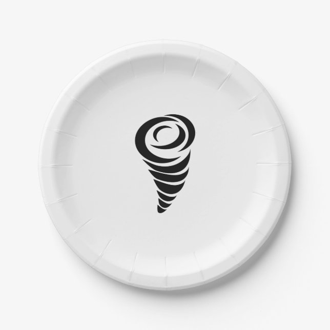 Plato De Papel Tornado (Anverso)