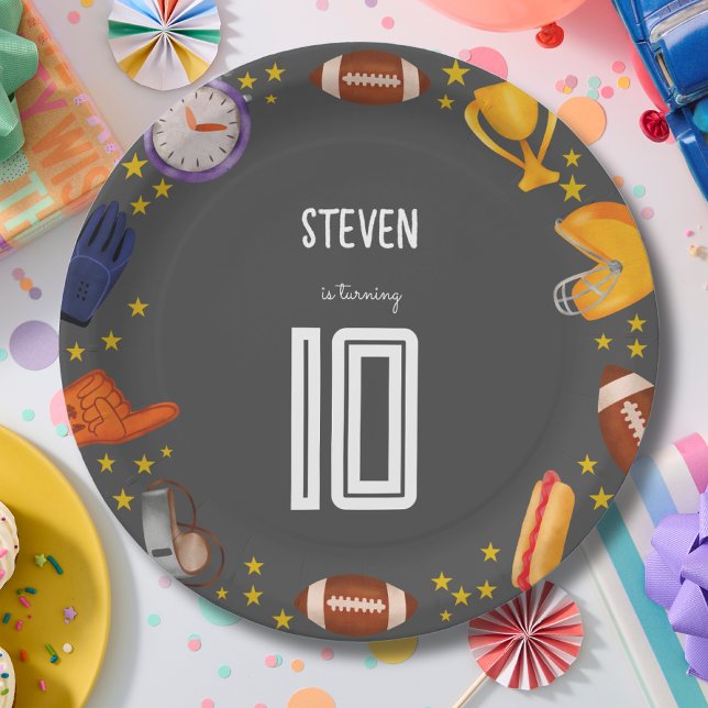 Plato De Papel Torneo de fútbol americano (Subido por el creador)