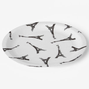 Plato De Papel Torres Eiffel