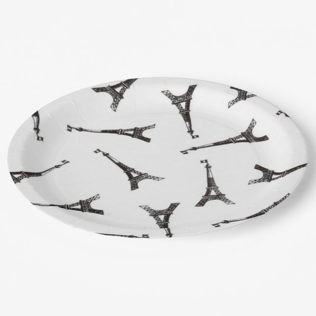 Plato De Papel Torres Eiffel (Angular)