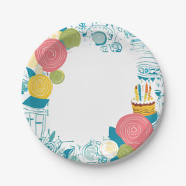 Plato De Papel torta