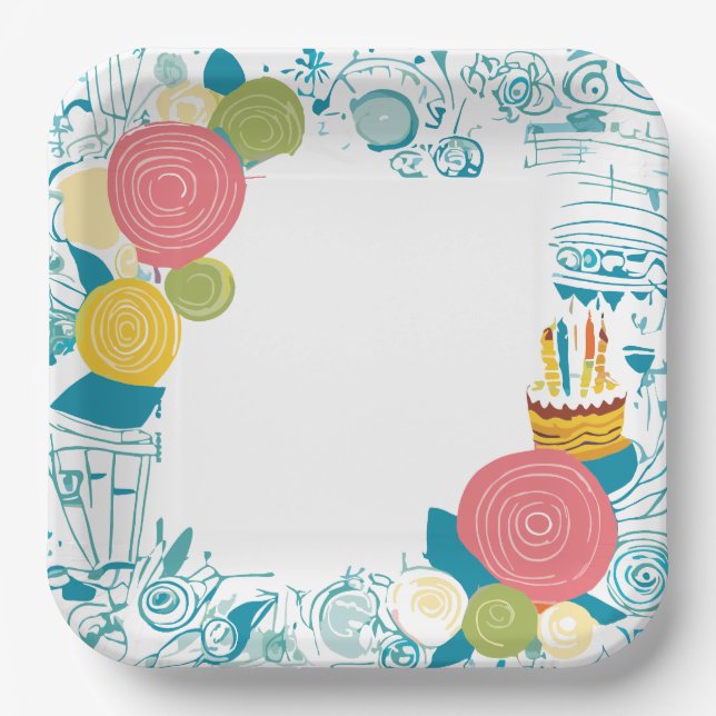 Plato De Papel torta (Anverso)