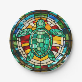 Plato De Papel Tortuga marina
