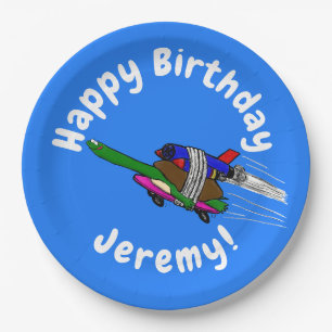 Plato De Papel Tortuga voladora