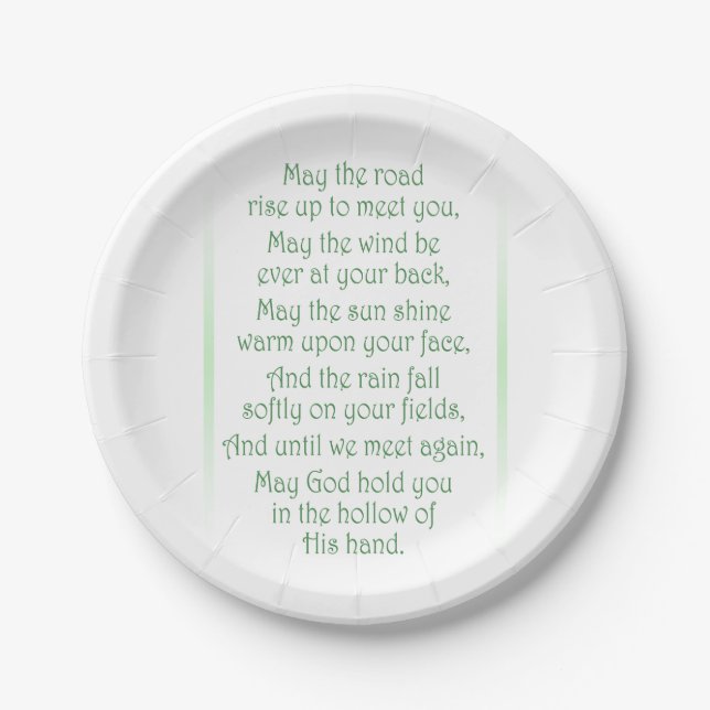 Plato De Papel Tosta irlandesa (Anverso)
