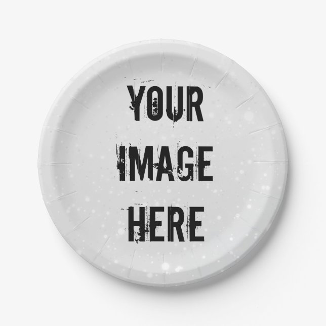 Plato de papel totalmente personalizable (Anverso)