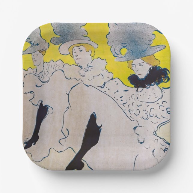 Plato De Papel Toulouse-Lautrec - Troupe de Mlle Eglantine (Anverso)