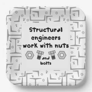 Plato De Papel Trabajo de ingenieros estructurales