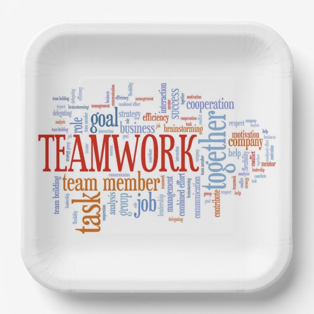 PLATO DE PAPEL TRABAJO EN EQUIPO (Anverso)