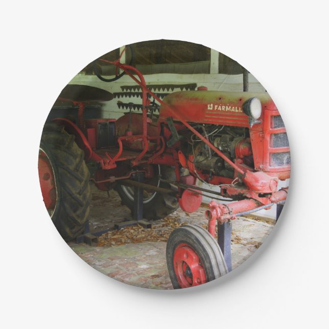 Plato De Papel Tractor de Georgia (Anverso)