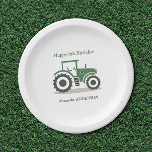 Plato De Papel Tractor de granja