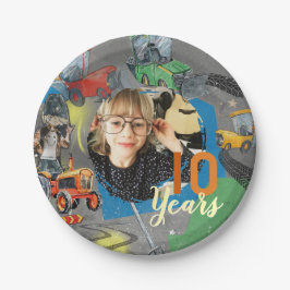 Plato De Papel Tractors Birthday 10 Years