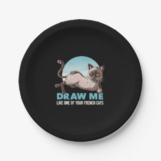 Plato De Papel Tráeme Como Uno De Tus Chicas Franceses Gato Graci