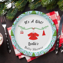 Traje de Santa para bebé niña Baby Shower