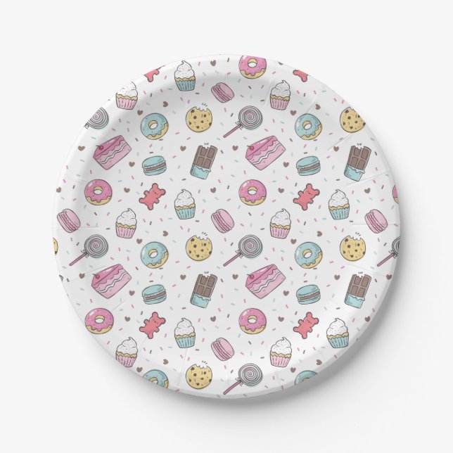 Plato De Papel Trajes dulces (Anverso)