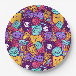 Plato De Papel Trajes dulces Placa de papel
