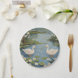 Plato De Papel Tranquilidad en el pontón