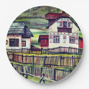 Plato De Papel Transilvania, Rumania, pintorescos paisajes