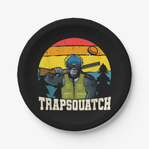 Plato De Papel Trapsquatch Hombres de Tiro de arcilla divertida d