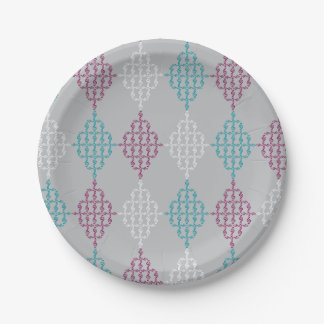 Plato De Papel Treble Clef Diamonds