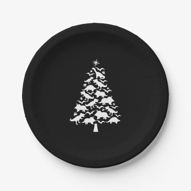 Plato De Papel Tree Rex Navidades Tee (Anverso)