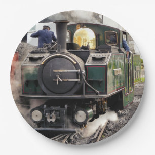 PLATO DE PAPEL TRENES DE VAPOR