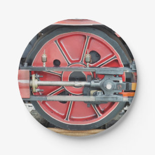 PLATO DE PAPEL TRENES DE VAPOR