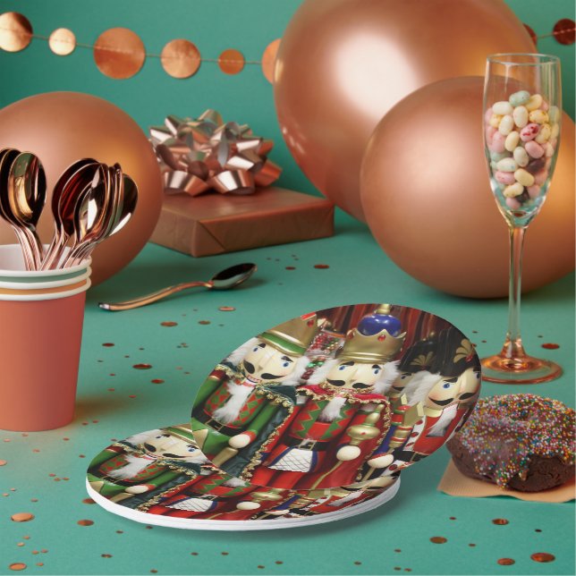 Plato De Papel Tres agujeros sabios - Navidades de petardos (Multi)